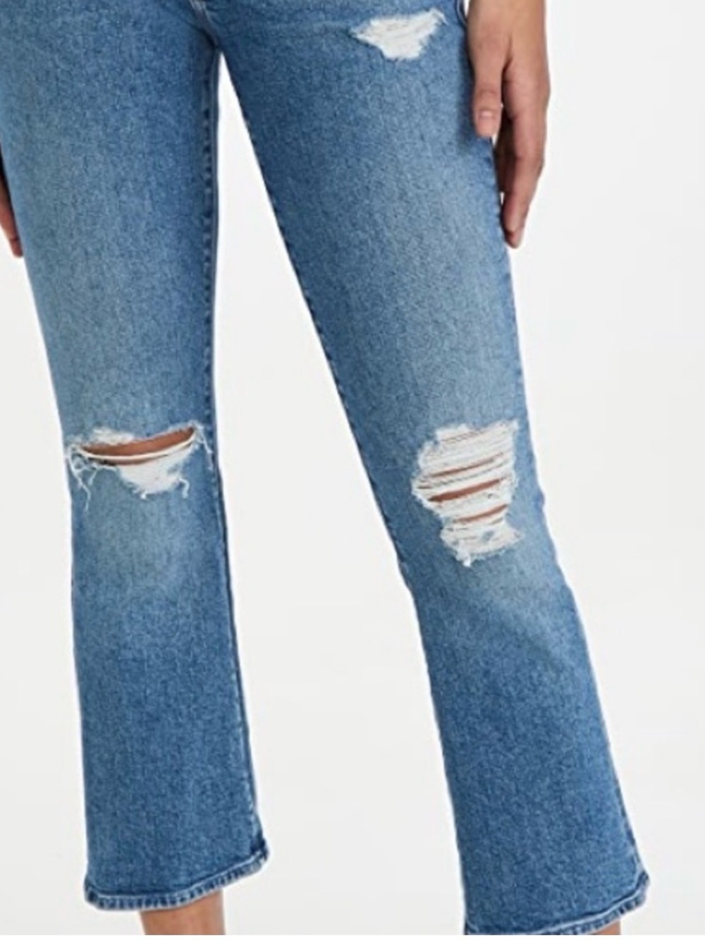 MOTHER Blue Ankle & Cropped Jeans insider ankle